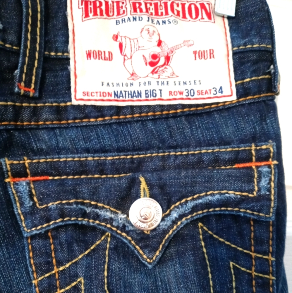 🚂👖TRUE RELIGION NATHAN BIG T JEANS⛵ - Picture 1 of 15